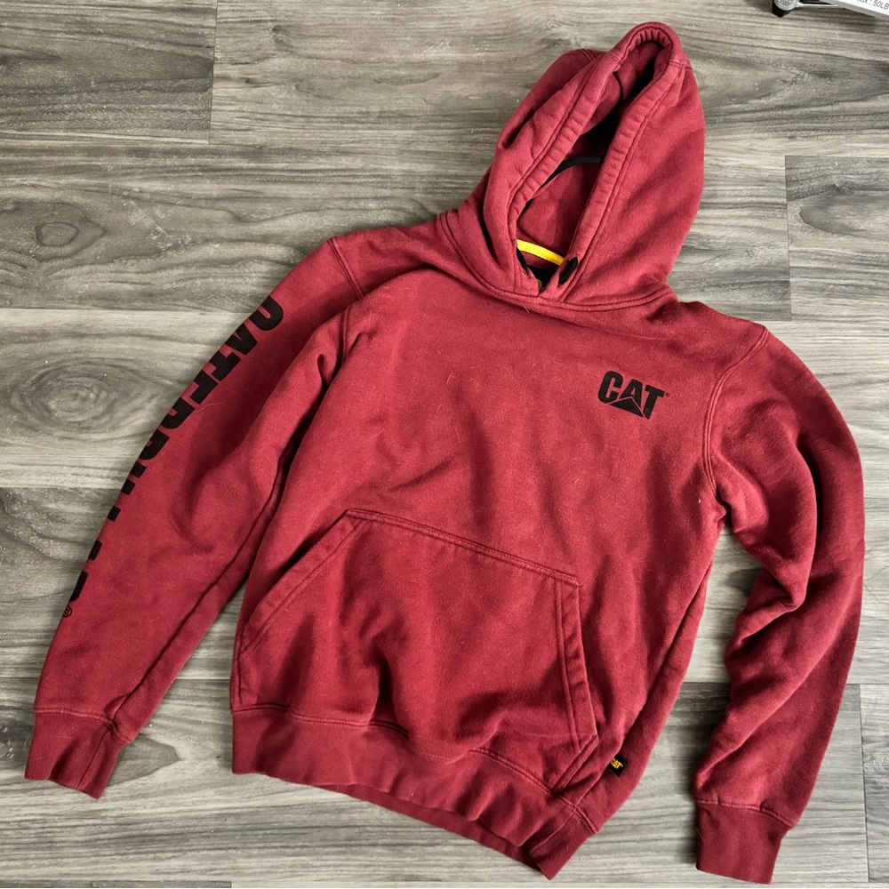 Caterpillar Red Hoodie Sweatshirt
